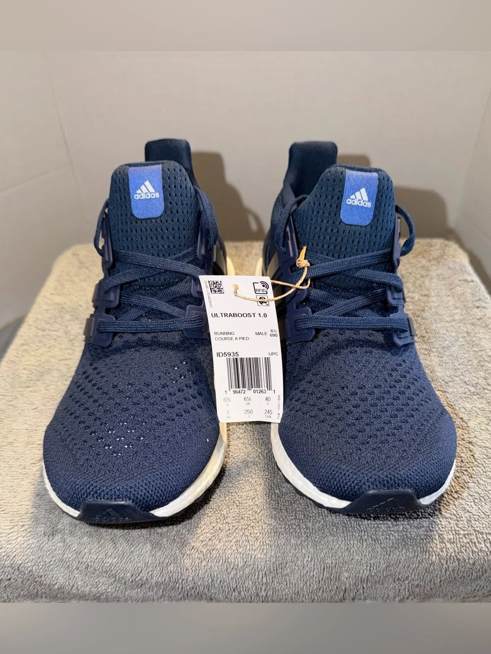 adidas Primeknit Ultraboost 1.0 Running Shoes Men's Size 7 NWT Shadow Navy ID593